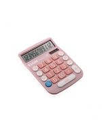 Calculadora De Mesa 12 Dígitos Mv-4130 Rosa