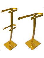 Porta Papel Higiênico De Chão E Toalha Lavabo Douradod