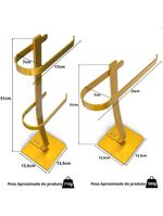 Porta Papel Higiênico De Chão E Toalha Lavabo Douradod