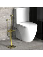 Porta Papel Higiênico De Chão Suporte Papeleira Douradas