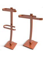 Porta Papel Higiênico De Chão E Toalha Lavabo Rose Goldd