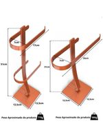 Porta Papel Higiênico De Chão E Toalha Lavabo Rose Goldd