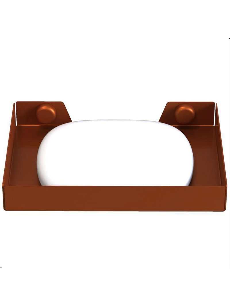 Porta Sabonete Para Banheiro De Parede Rose Gold Plus