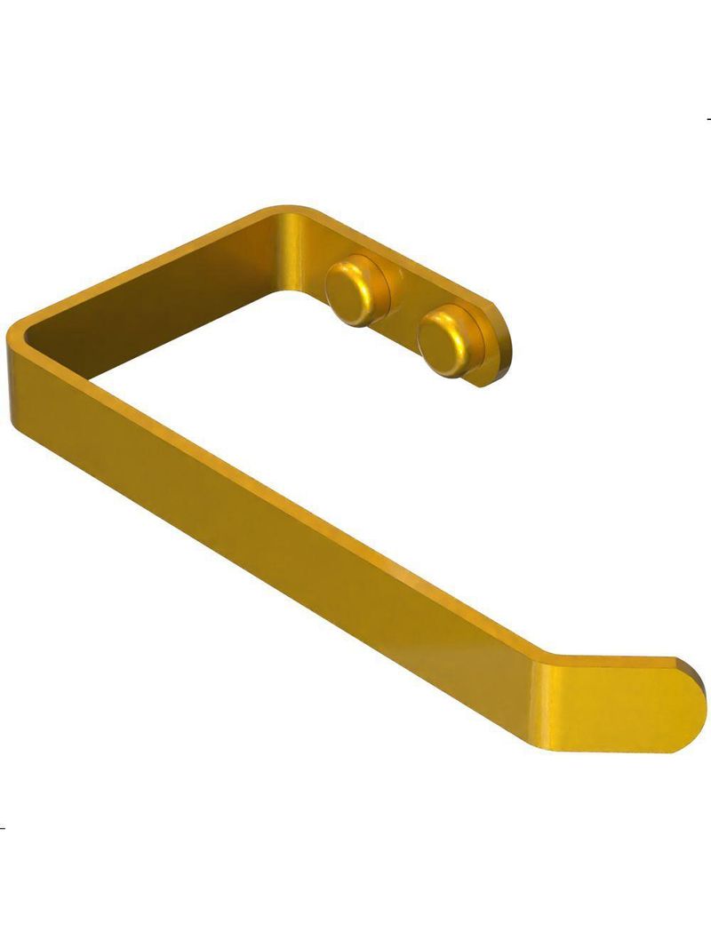 Suporte Porta Papel Higiênico De Parede Dourado Plus