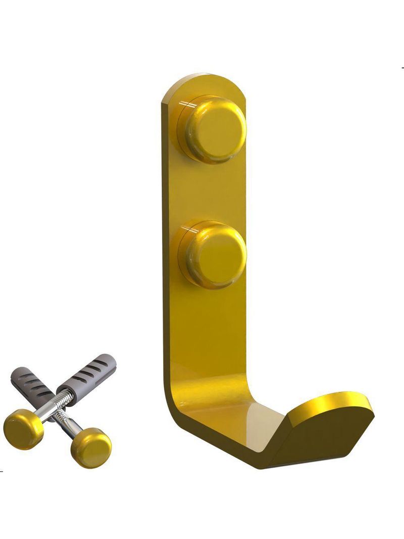 Cabide Gancho De Parede Dourado Para Toalha Plus