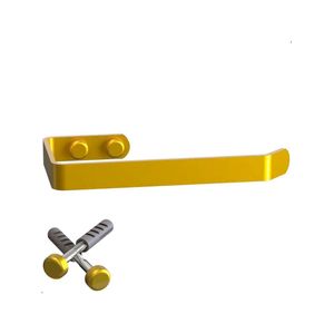 Suporte Porta Papel Higiênico De Parede Dourado Plus