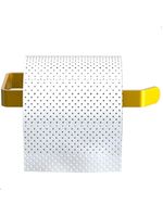 Suporte Porta Papel Higiênico De Parede Dourado Plus