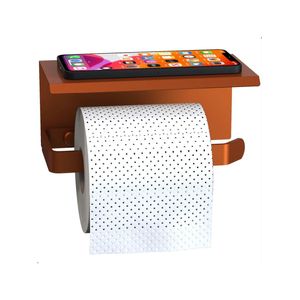 Suporte Porta Papel Higiênico De Parede Rose Gold Max