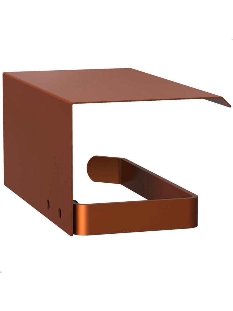 Suporte Porta Papel Higiênico De Parede Rose Gold Max