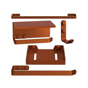 Kit Acessórios Para Banheiro Rose Gold 5 Peças Max