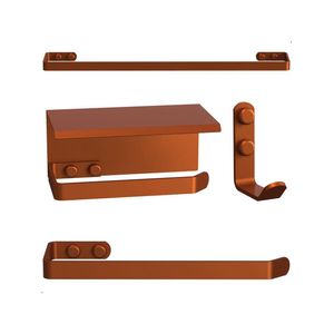 Kit Acessórios Para Banheiro Rose Gold 4 Peças Max