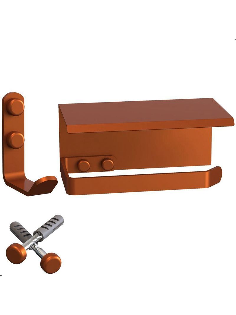 Kit Acessórios Para Banheiro Rose Gold 4 Peças Max