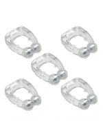 Kit 5 Clipes Magnético Com Imã De Nariz Anti-ronco