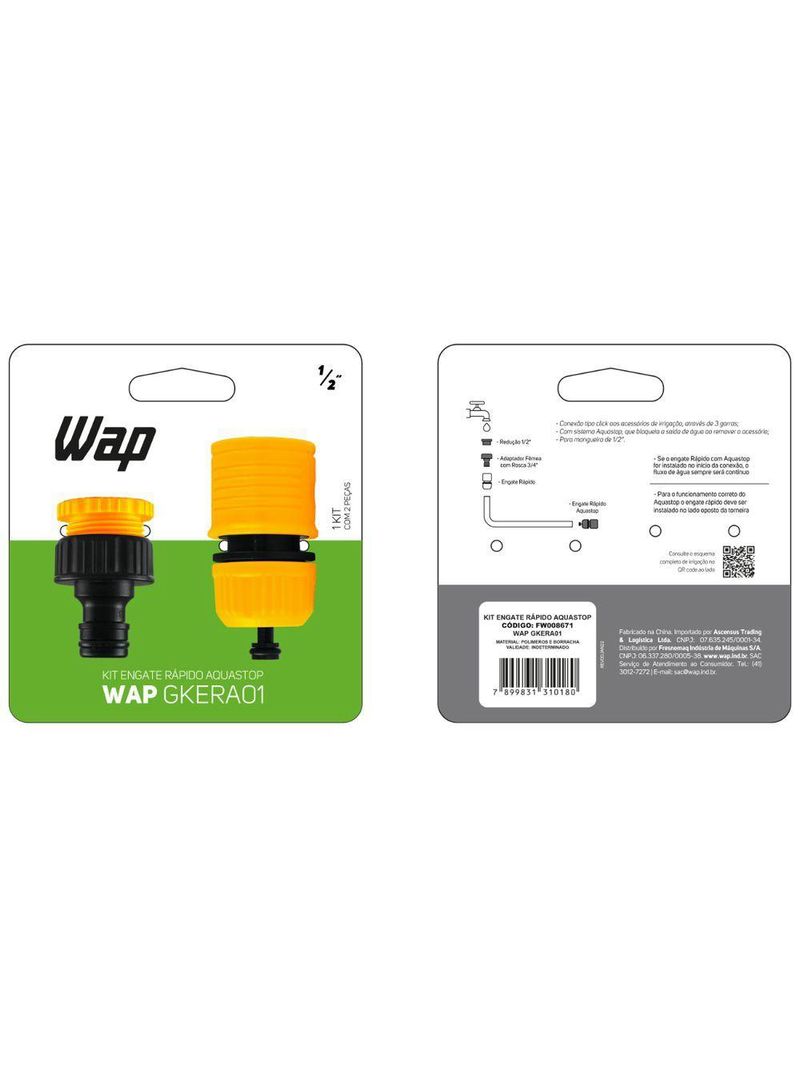 Kit Engate Rápido Aquastop Wap Gkera01
