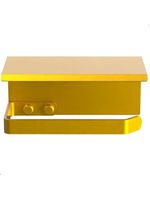 Suporte Porta Papel Higiênico De Parede Dourado Max