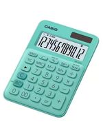 Calculadora De Mesa Casio Ms20uc 12 Dígitos Verde [f002]