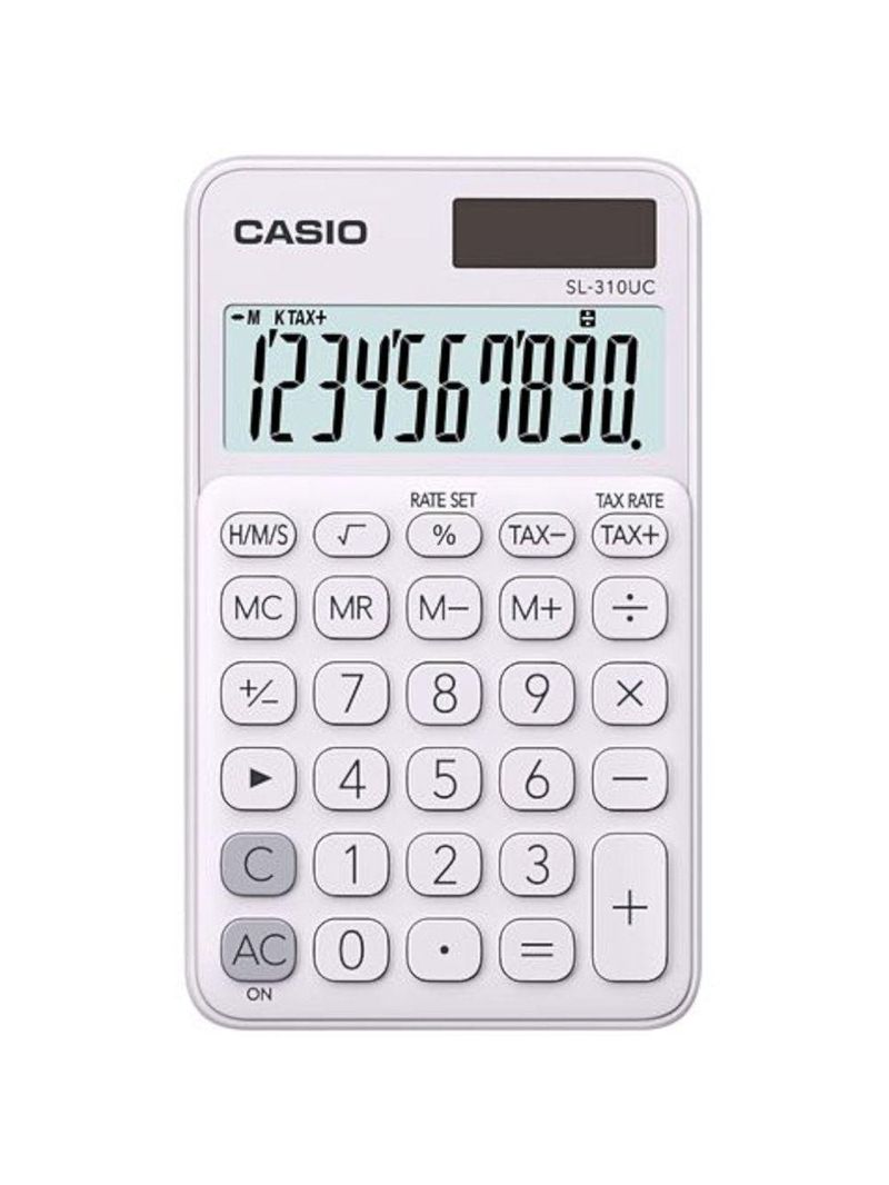 Calculadora De Bolso 10 Digitos Branca - Sl-310uc-we [f018]