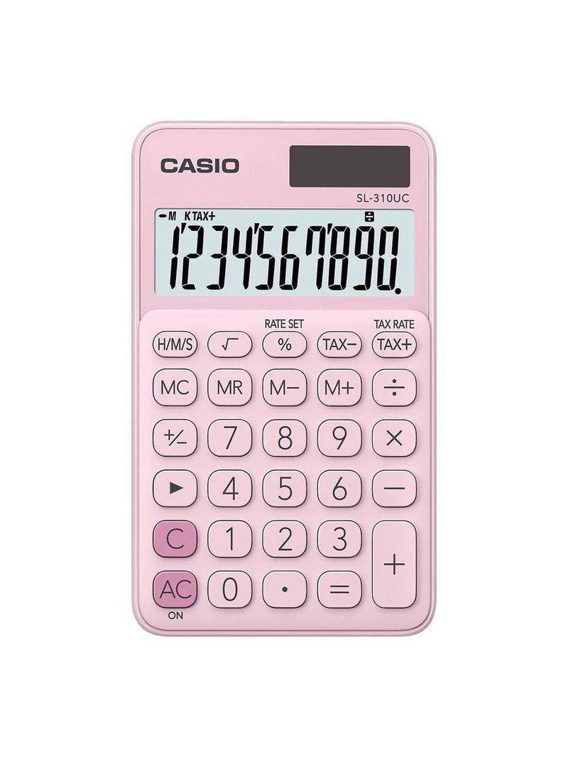 Calculadora De Bolso 10 Digitos Rosa - Sl-310uc-pk [f018]