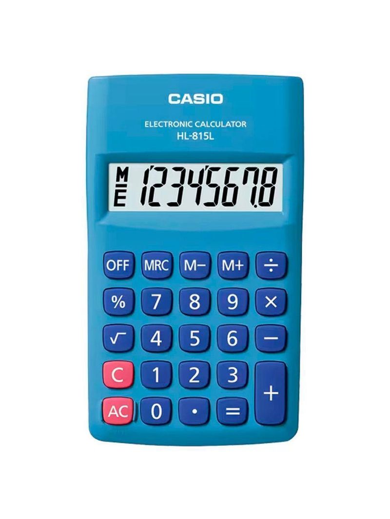 Calculadora De Bolso 8 Digitos Azul - Hl-815l-bu [f018]