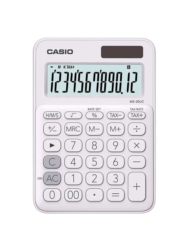 Calculadora De Mesa Casio Branca - Ms-20uc-we-w-dc [f018]
