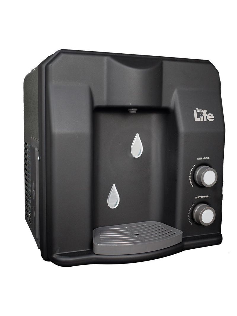 Filtro Super Água Alcalina Ionizada Gelada He Top Life 110V Preto