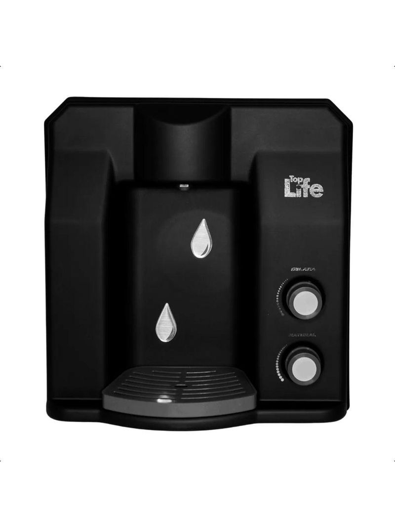 Filtro Super Água Alcalina Ionizada Gelada He Top Life 110V Preto