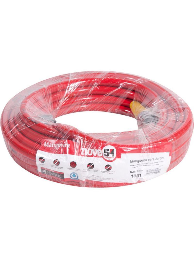 Mangueira Para Jardim 1-2'' Vermelha Com 10 Metros Nove54