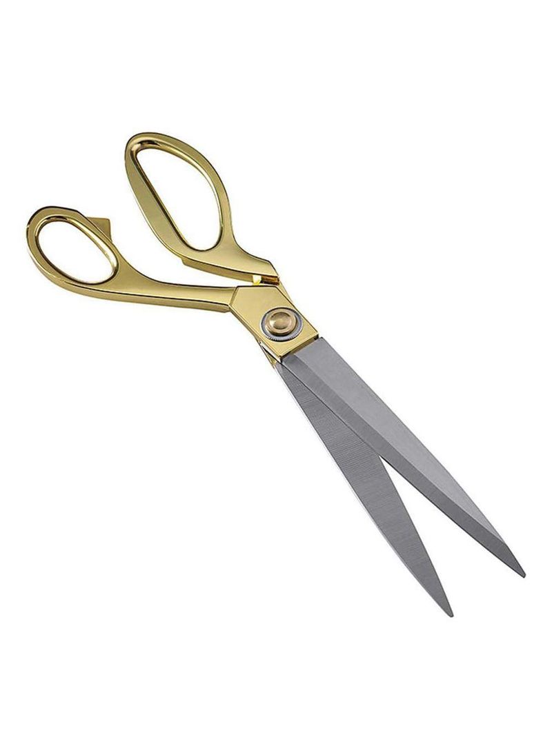 Tesoura Aço Inoxidável Alfaiate Costura Tecido Profissional Cor:dourado