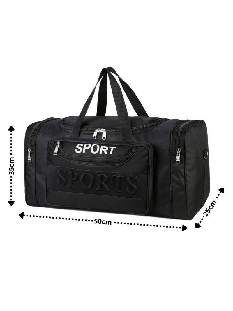 Mochila Esportiva Viagem Treino Bolsa De Mao Multiuso Mala Bordo Sacola Academia Com Bolsos Vermelha