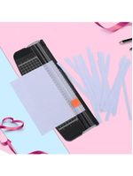 Guilhotina De Papel Refiladora A4 Cortador De Mesa 12 Folhas Scrapbook Artesanato Com Protecao