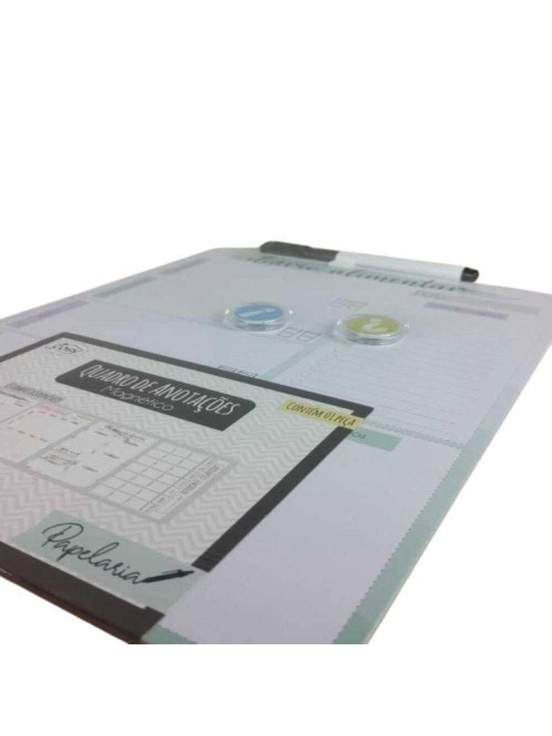 Cardapio Semanal Lousa Planejamento Alimentacao Magnetica Quadro Anotações Refeicao Com Imas E Caneta
