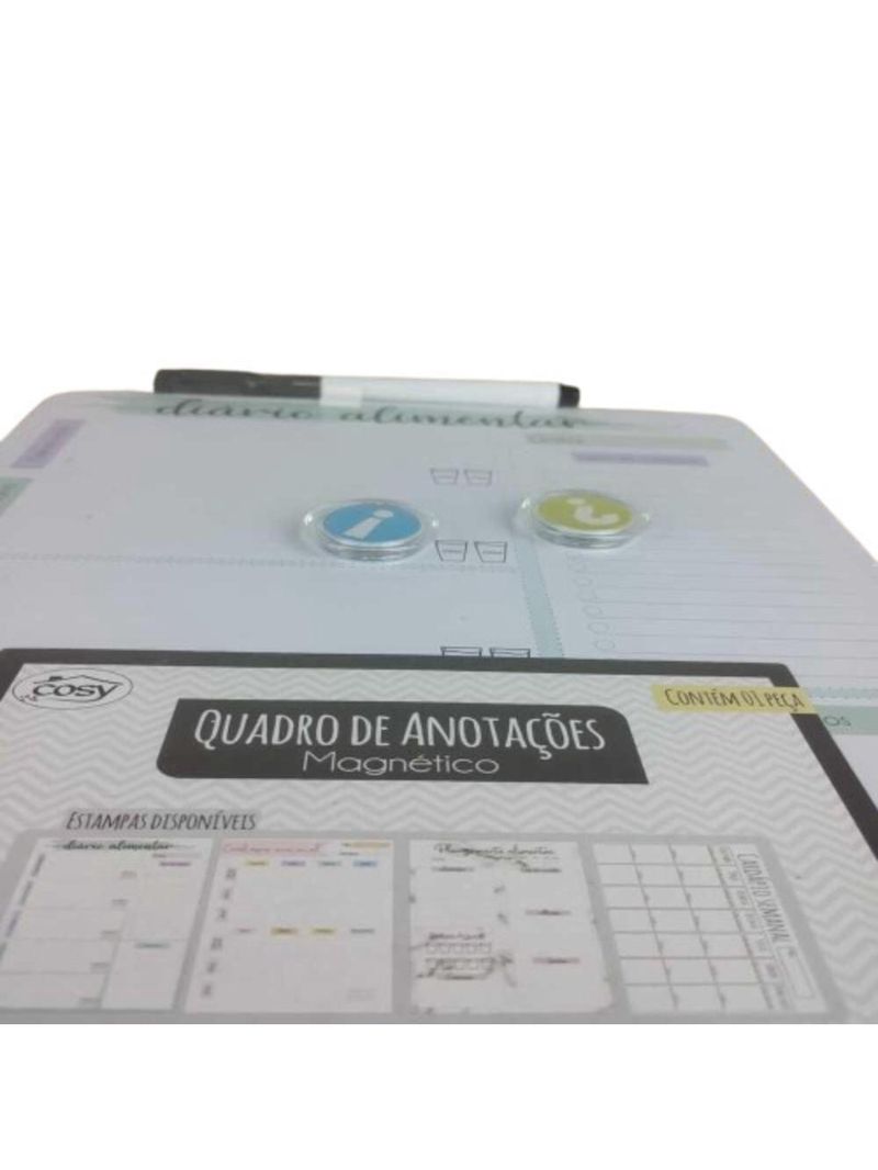 Cardapio Semanal Lousa Planejamento Alimentacao Magnetica Quadro Anotações Refeicao Com Imas E Caneta