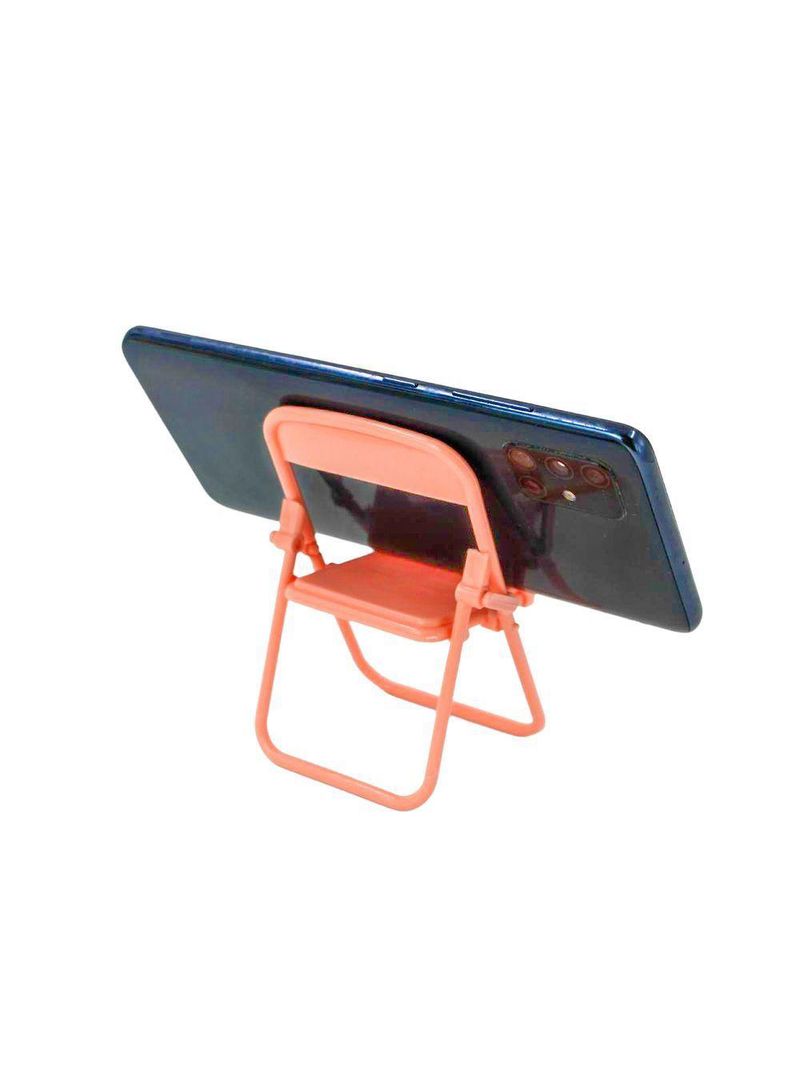 Suporte Celular Formato Cadeira Portatil Dobravel De Mesa Criativo Rosa