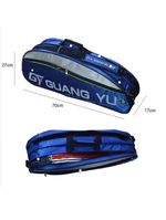 Raqueteira Bolsa Dupla Profissional Mochila Tenista Raquetes Tenis Beach Tennis Badminton Com Bolso E Alca Removivel