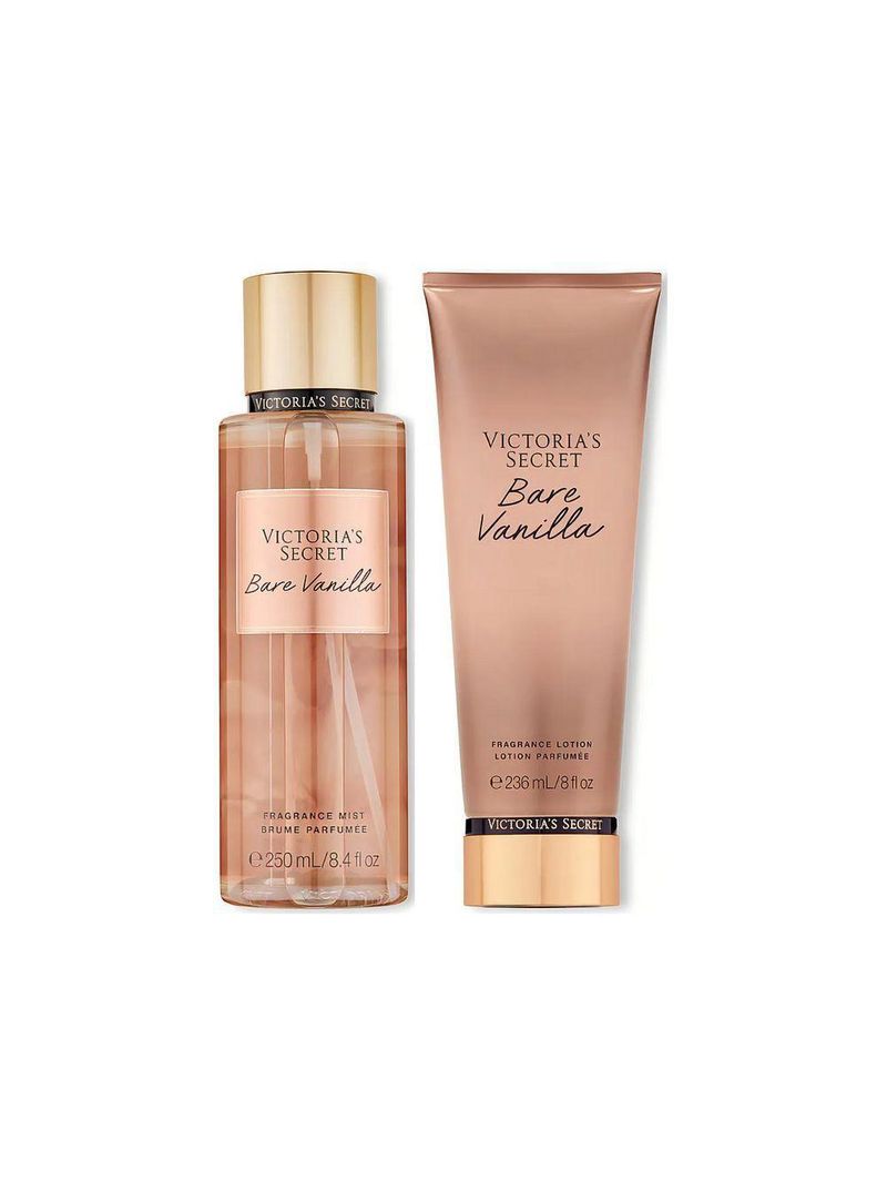 Victoria's Secret Bare Vanilla Body Splash 250ml + Loção Creme Corporal 236ml