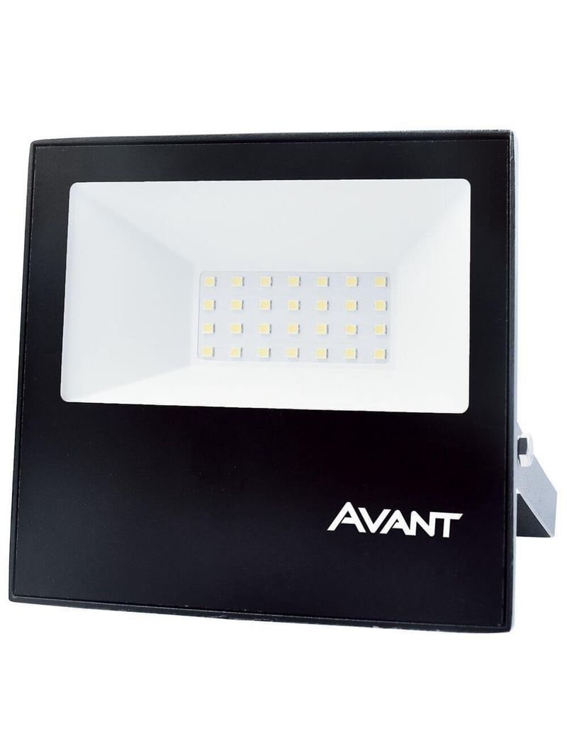 Refletor Led Holofote Avant 30w Luz Branco Frio 6500k 2250 Lúmens Slim30 Resist Chuva Ip65 Bivolt
