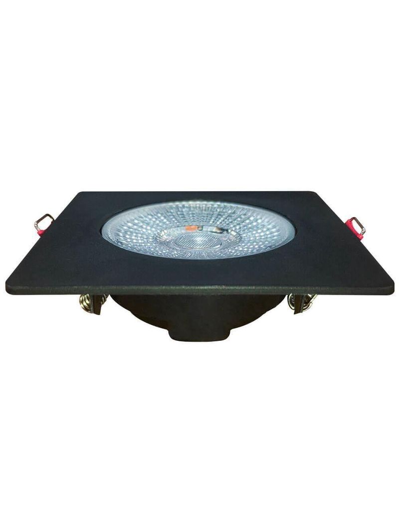 Spot Authentic Led Quadrado De Embutir Avant Branco Com Corpo Preto Fosco 5w 6500k - Cód 865050572