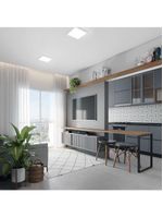 Painel Quadrado Led Branco Frio 30w 6500k Avant De Embutir Bivolt 40x40 - Cód 858321375