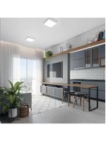 Painel Quadrado Led Branco Frio 24w 6500k Avant De Sobrepor Bivolt 30x30 - Cód 768131375