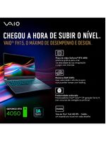Notebook VAIO FH15 Intel® Core™ i7-13620H Windows 11 Home NVIDIA RTX 4050 32GB RAM 1TB SSD 15,6” Full HD WVA Wi-Fi 6