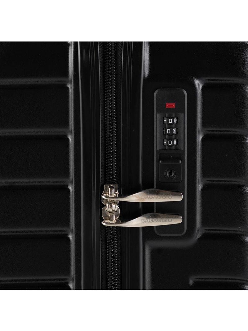 Mala de Bordo ABS 4 rodas Detroit Preta