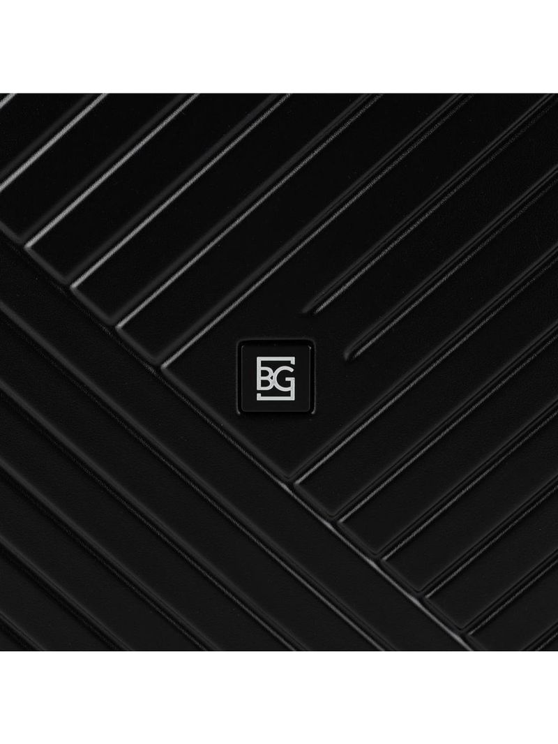 Mala de Bordo ABS 4 rodas Detroit Preta