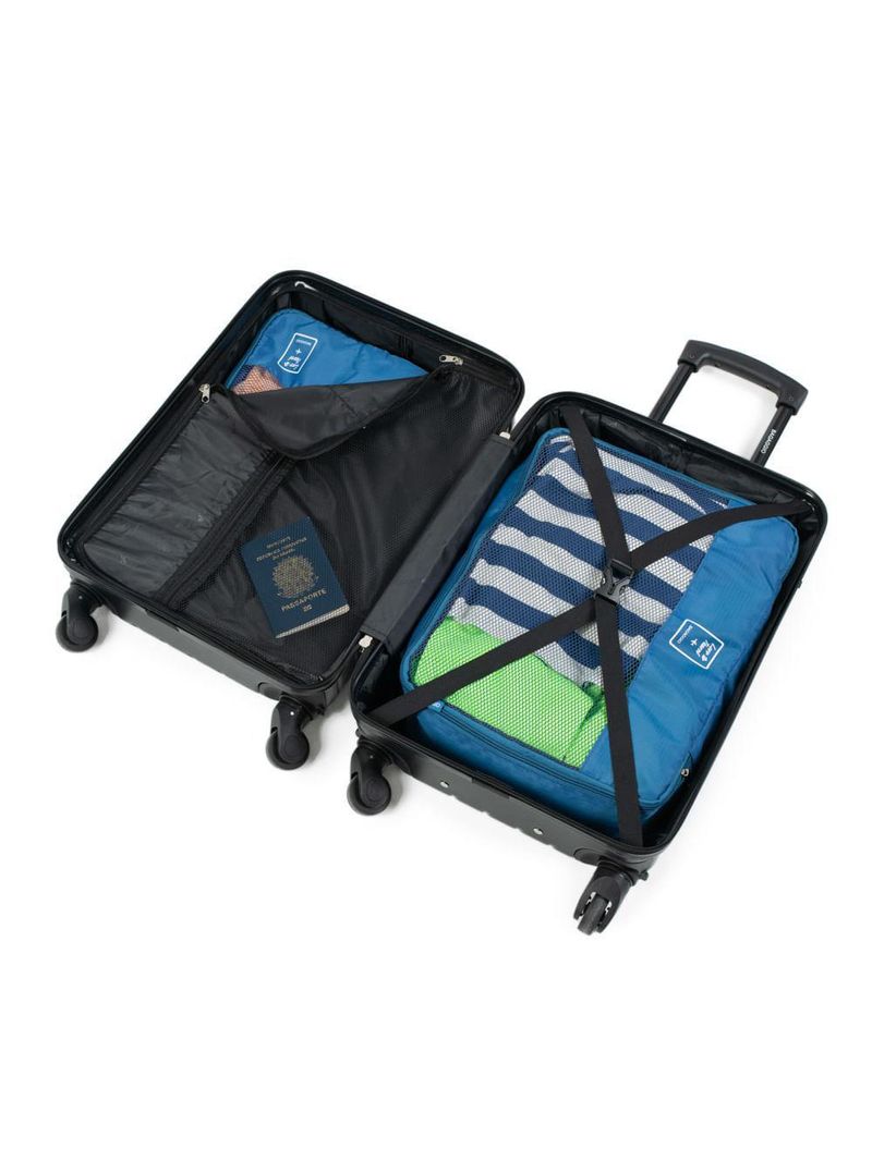 Mala de Bordo ABS 4 rodas Detroit Preta