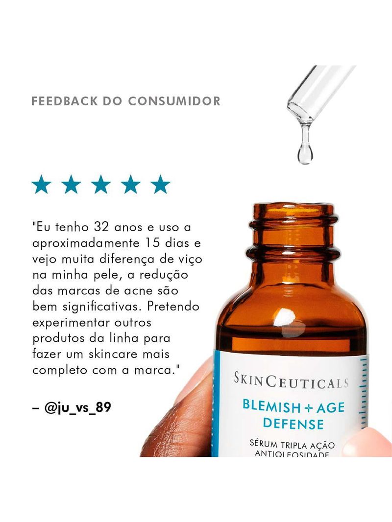 Blemish+ age defense skinceuticals - tratamento antiacne