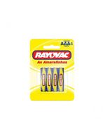 Pilha Rayovac Amarelinha 10307 Aaa Pequena Com 4 Unidades