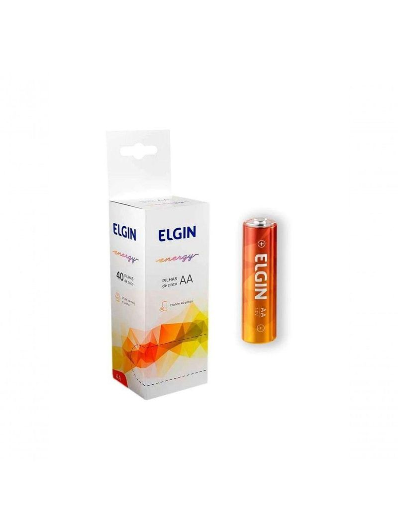 Aa-pilha Elgin De Zinco-carvao R06p- Com 40 Unds