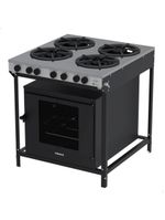 Fogão Industrial Venax Gás 4 Bocas Mesa Em Inox Ffi 430-2 Gourmet 16418