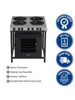 Fogão Industrial Venax Gás 4 Bocas Mesa Em Inox Ffi 430-2 Gourmet 16418
