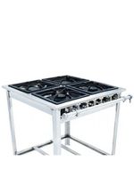 Fogão Industrial Venâncio 4 Bocas Baixa Pressão Extra Inox S-painel Ei4 15294