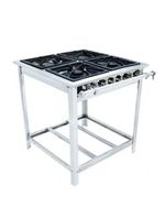 Fogão Industrial Venâncio 4 Bocas Baixa Pressão Extra Inox S-painel Ei4 15294